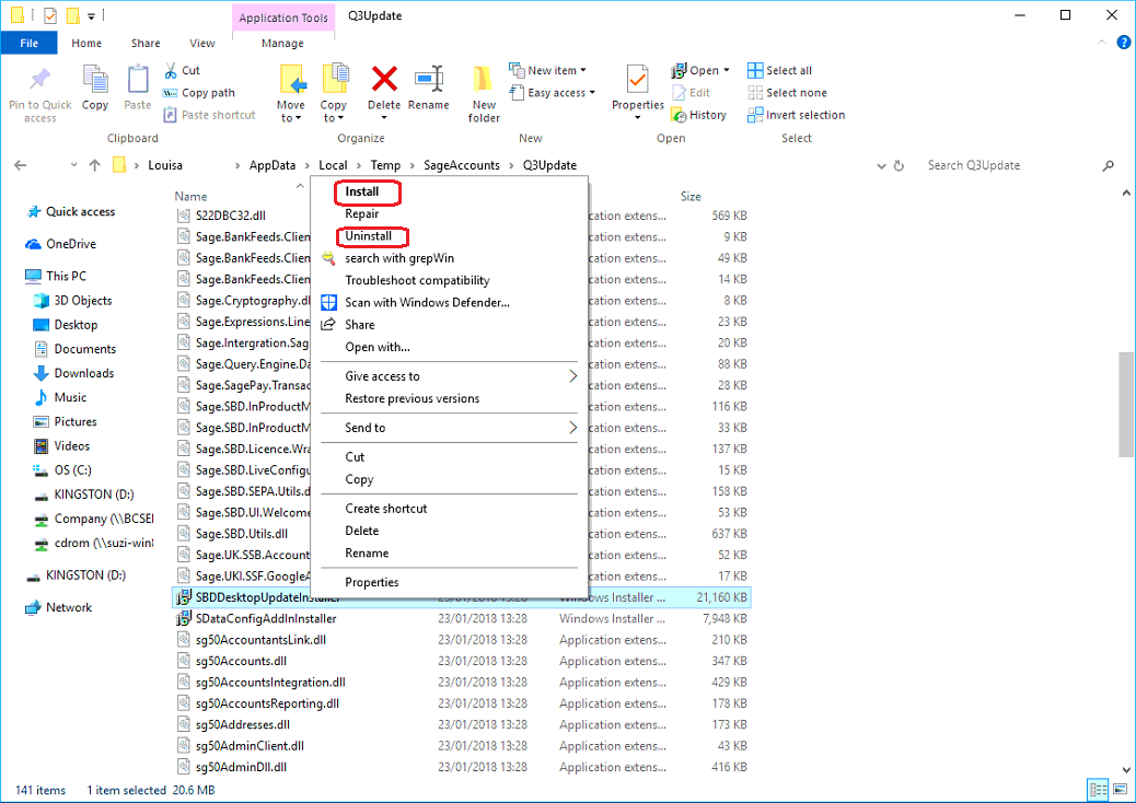 Sage Accounts v22 (2016) will not open. Splash screen flashes by ...